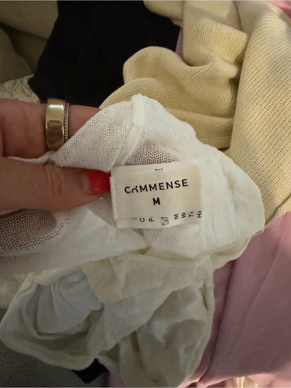 Commense White Ruched Bust Long Sleeve Top - Picture 2 of 2